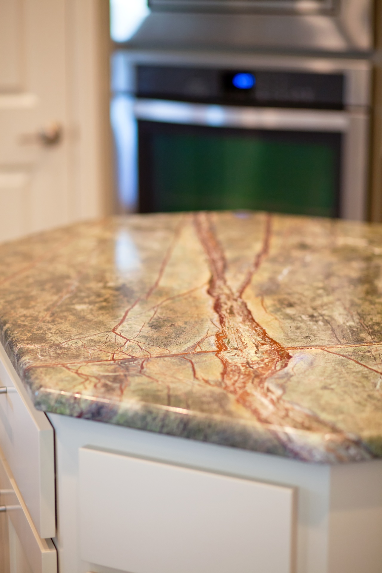 close up of marble countertop